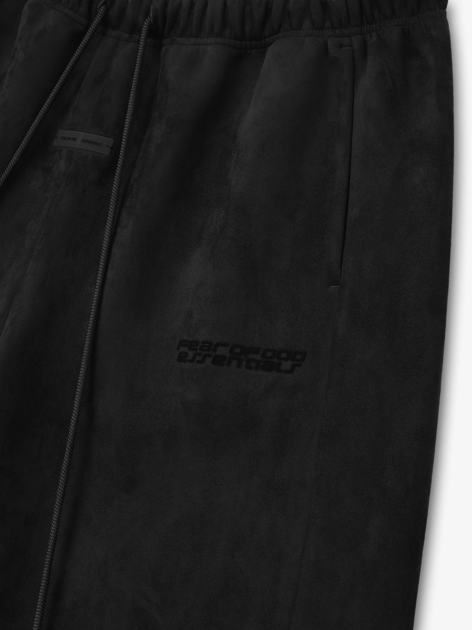 Fear of God Essentials Relaxed Sweatshort in Vintage Black - Image 3