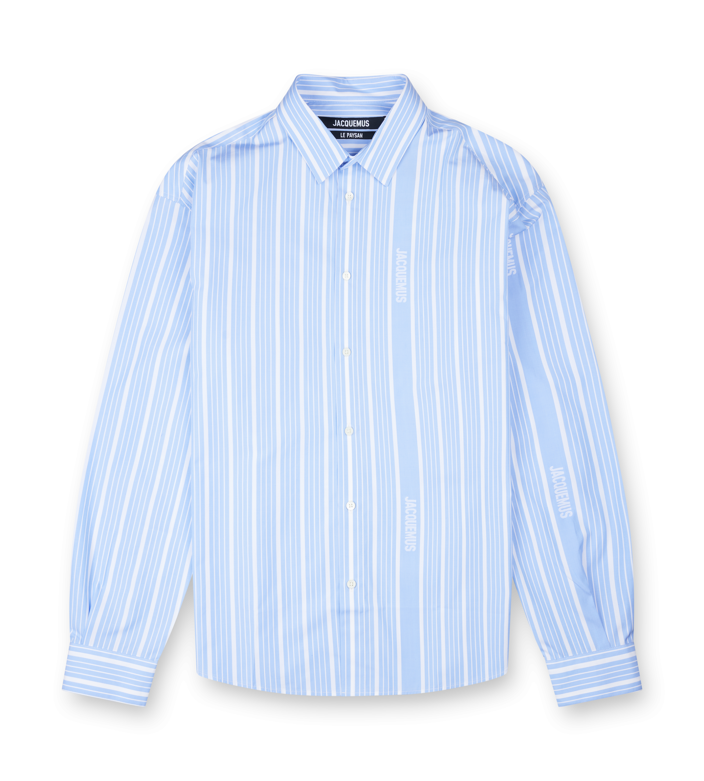 Jacquemus The Simon Shirt Jacquard in Blue/White