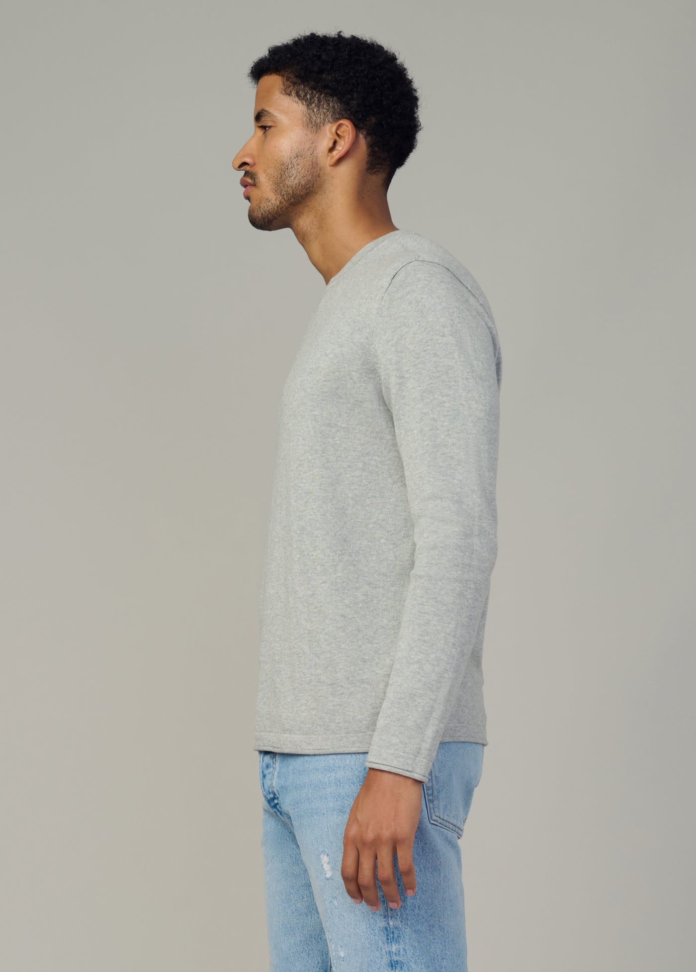 LONG SLEEVE CREWNECK SWEATER - Image 3