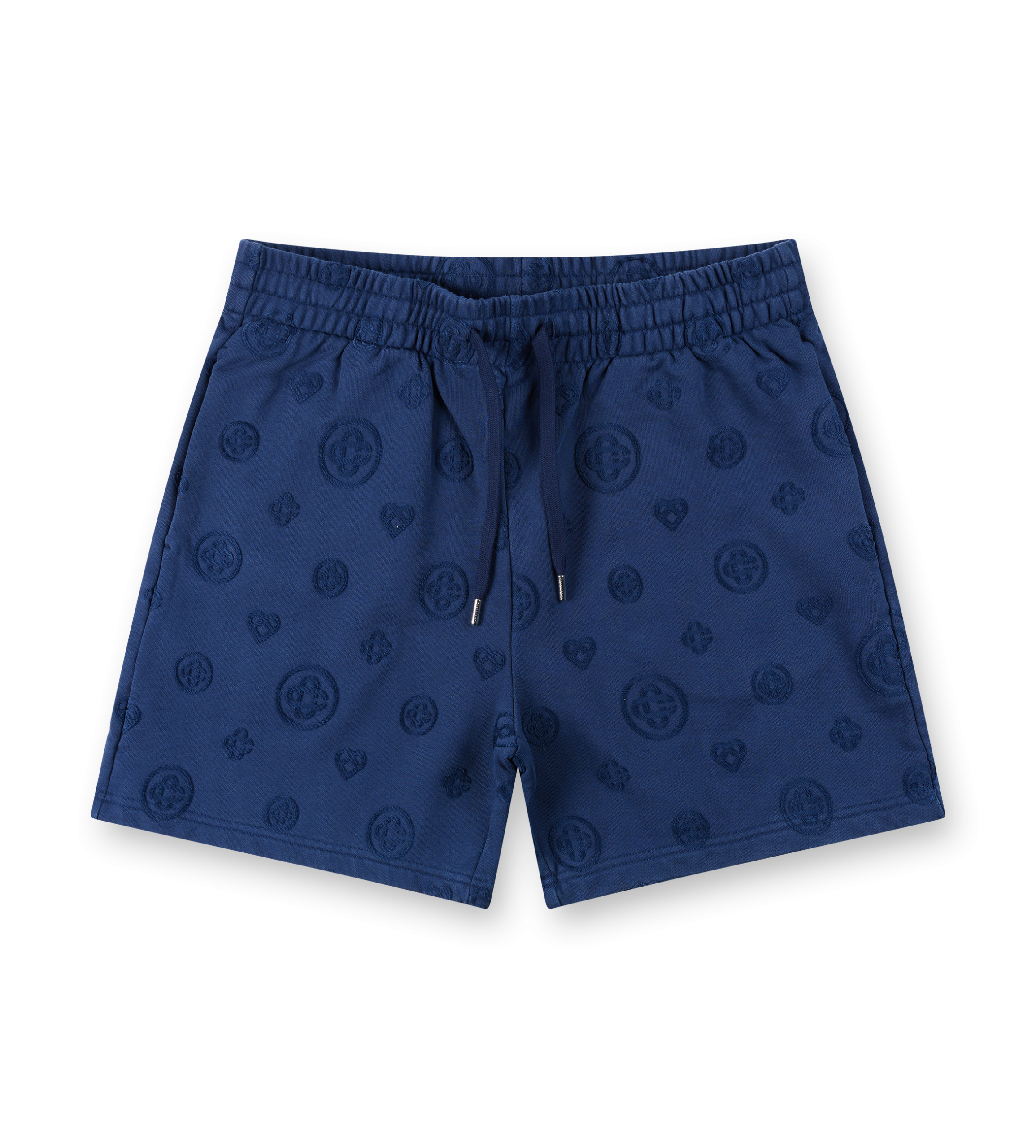Casablanca Appliqué Monogram Shorts in Navy